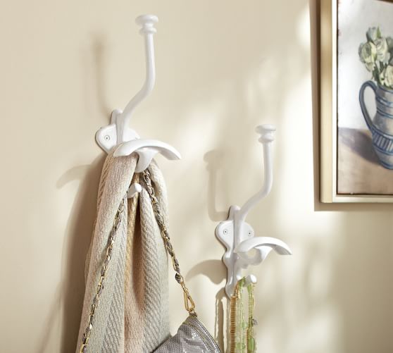 Ceramic Hook, White