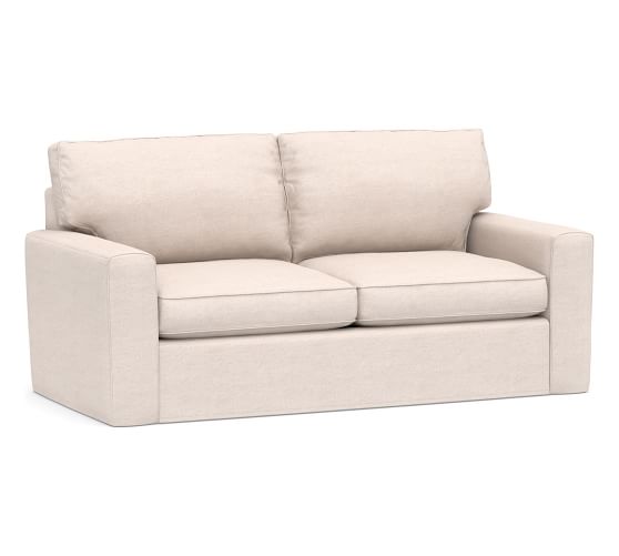 Pearce Square Arm Slipcovered Sleeper Sofa With Memory Foam Mattress Pearce Square Arm Slipcovered Sleeper Sofa With Memory Foam Mattress