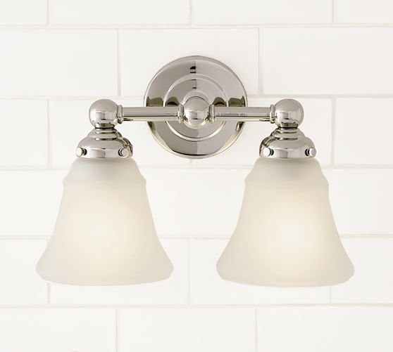 Sussex Sconce Double Polished Nickel Pottery Barn
