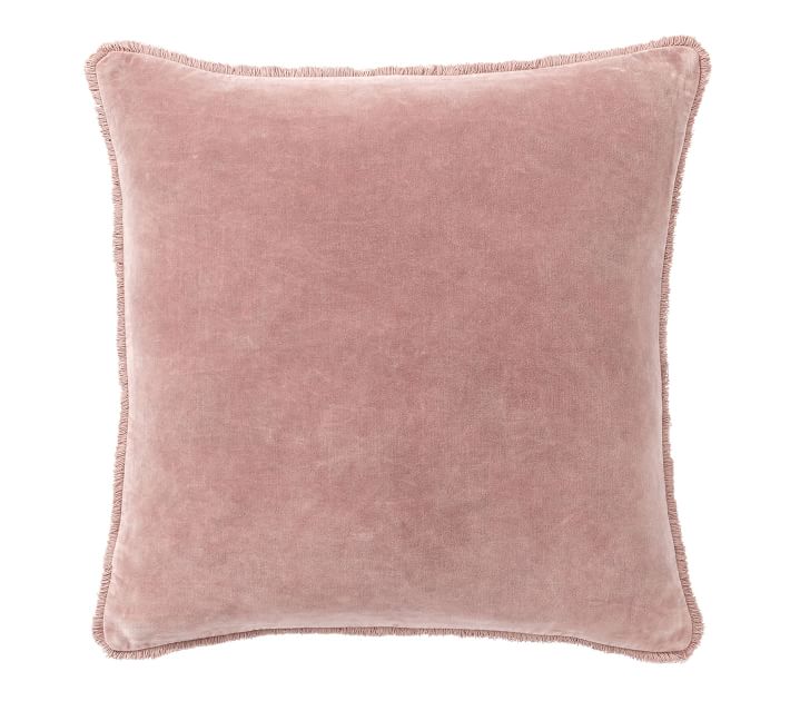 Fringe Velvet Pillow Cover, 22