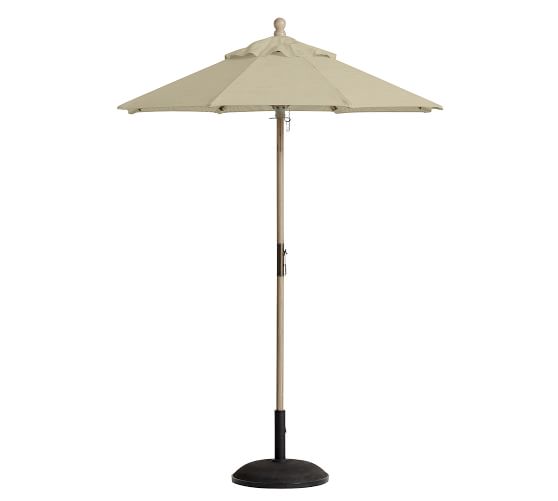 Round Outdoor Umbrella Outdoor Umbrellas Pottery Barn