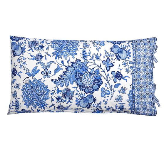 New Pottery Barn Marianna Reversible Duvet Cover Blue White Stripe Full Queen Bedding Netperfekt Home Garden