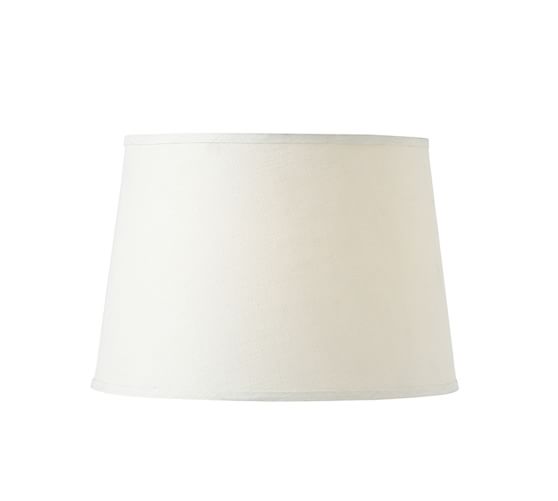 Linen Tapered Lamp Shade Taped Edge