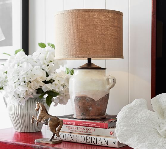 Saratoga Bedside Table Lamp Base Pottery Barn