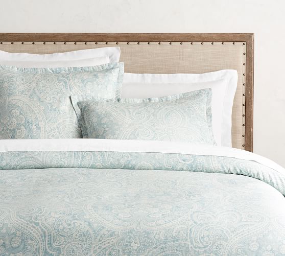 Vanessa Printed Tencel Duvet Cover King Cal King Blue