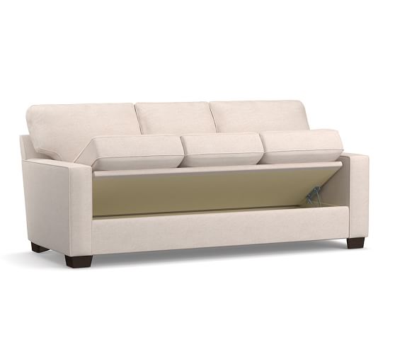 Buchanan Square Arm Upholstered Sofa With Storage Polyester