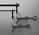 PB Standard Double Drape Rod & Wall Bracket, .75