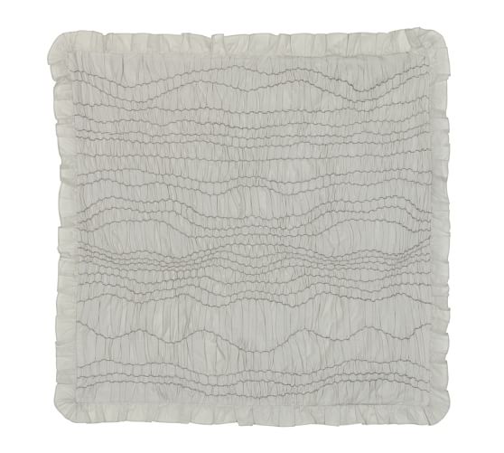 Ruched Voile Patterned Duvet Cover Sham Pottery Barn