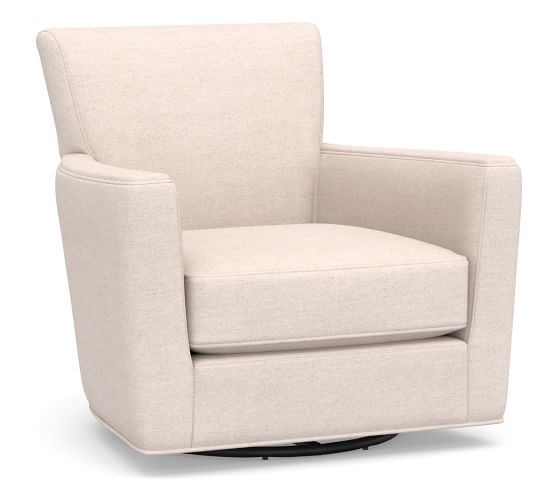 Irving Square Arm Upholstered Swivel Armchair Irving Square Arm Upholstered Swivel Armchair