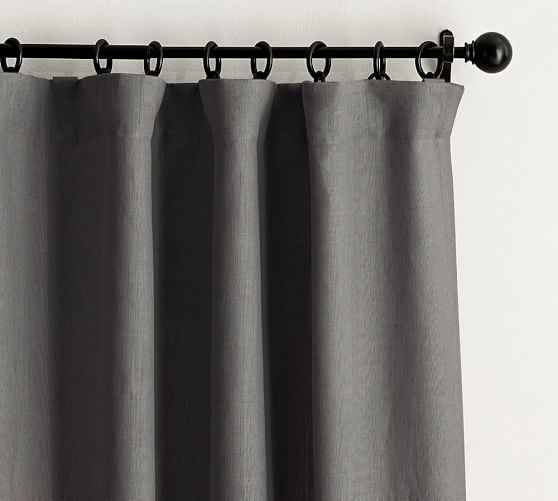 101 110 Light Filtering Belgian Linen Drapes Pottery Barn