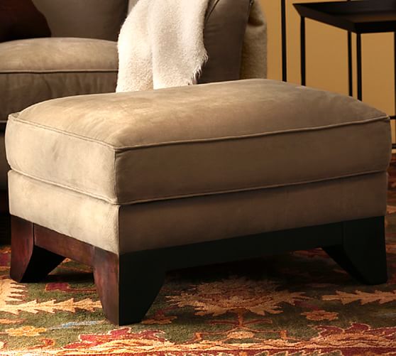Greenwich Upholstered Ottoman Polyester Wrapped Cushions Brushed