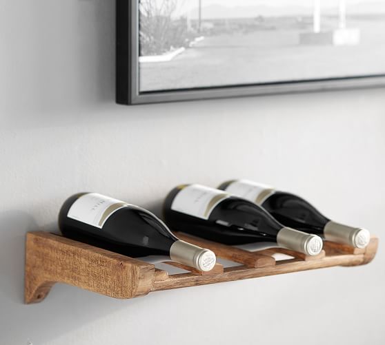 Harlow Wall Mounted Wine Storage Wine Accessories Pottery Barn