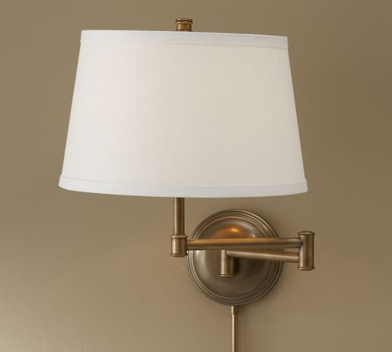 Chelsea Swing Arm Sconce Base Antique Brass