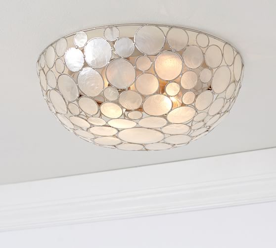 Pb Classic Marina Capiz Flush Mount