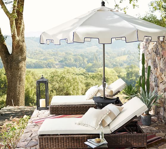 Capri Outdoor Umbrella Outdoor Umbrellas Pottery Barn