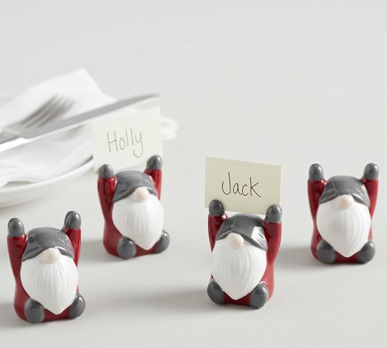 Gnome Place Card Holders Set Of 4 Pottery Barn