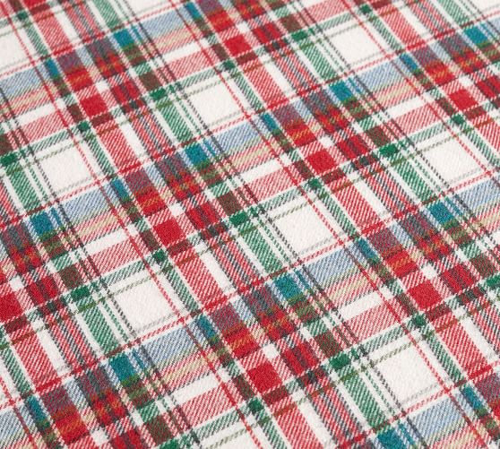 Phoenix Plaid Organic Cotton Flannel Pillowcases Pottery Barn