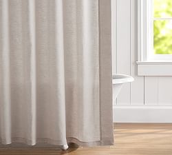 White Shower Curtain Pottery Barn