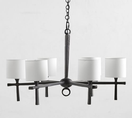 Easton Forged Iron Chandelier Pottery Barn
