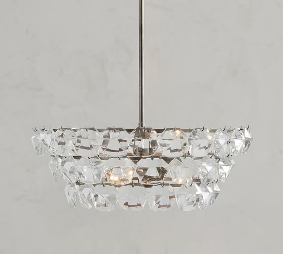 Bowen Round Crystal Chandelier Pottery Barn