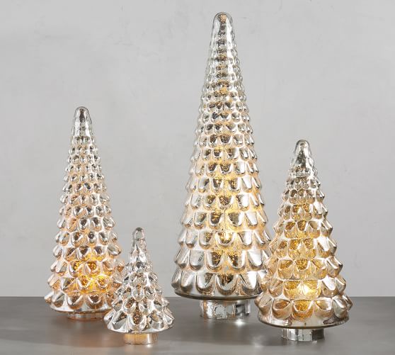 Mercury Glass Trees Pottery Barn