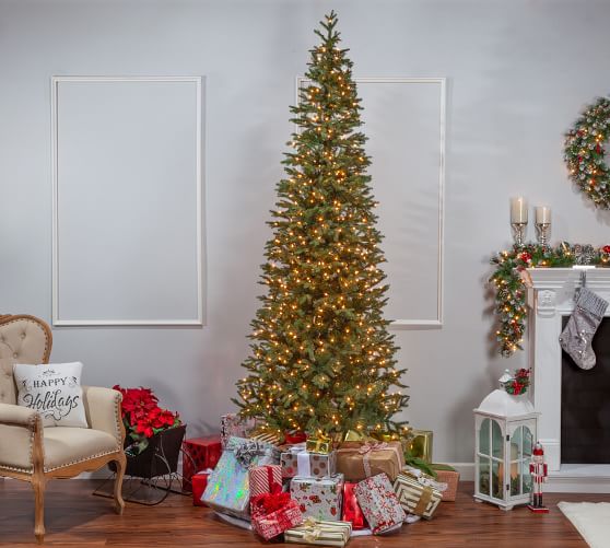 6 5ft 7 5ft 9ft 10ft 12ft Pre Lit Narrow Jackson Pine Artificial