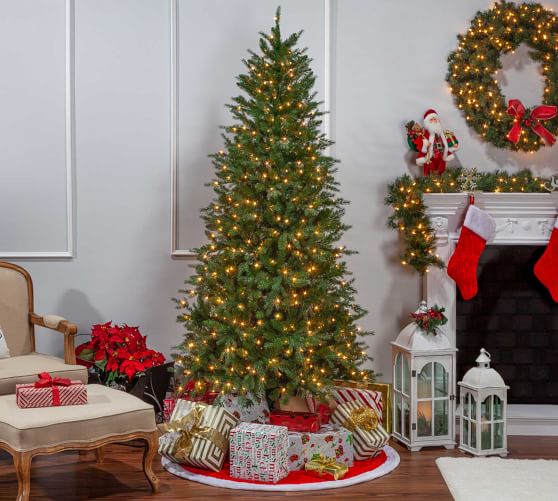 7 5ft 9ft Pre Lit Manitoba Pine Artificial Christmas Trees