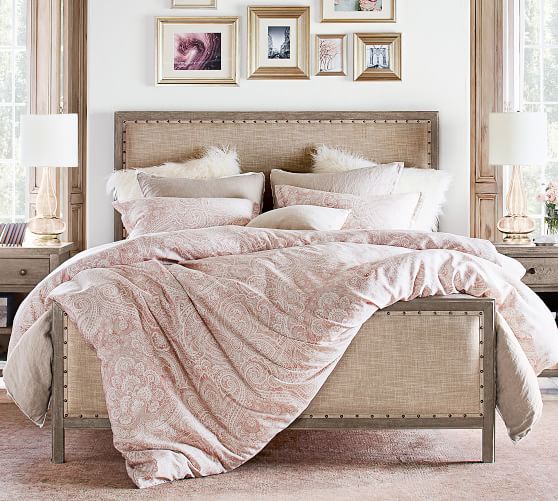 Lavender Vanessa Printed Tencel Patterned Duvet Cover Sham