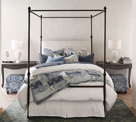 Delaney Patchwork Cotton Quilt Sham Pottery Barn