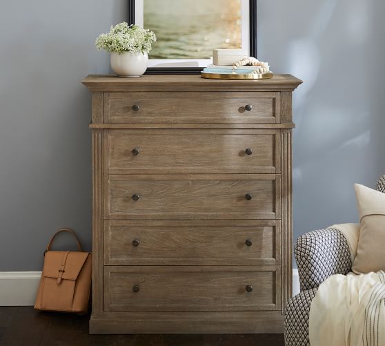 Livingston 5 Drawer Tall Dresser Pottery Barn