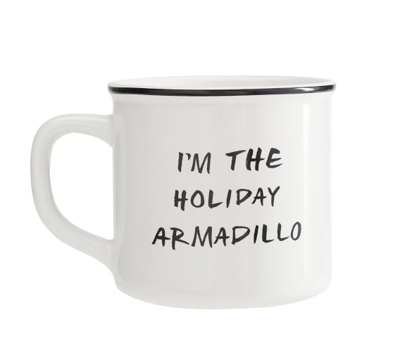 Friends Holiday Armadillo Mug Pottery Barn