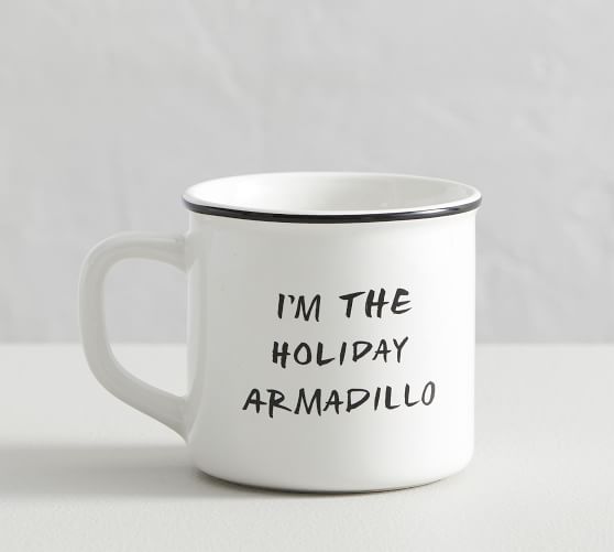 Friends Holiday Armadillo Mug Pottery Barn