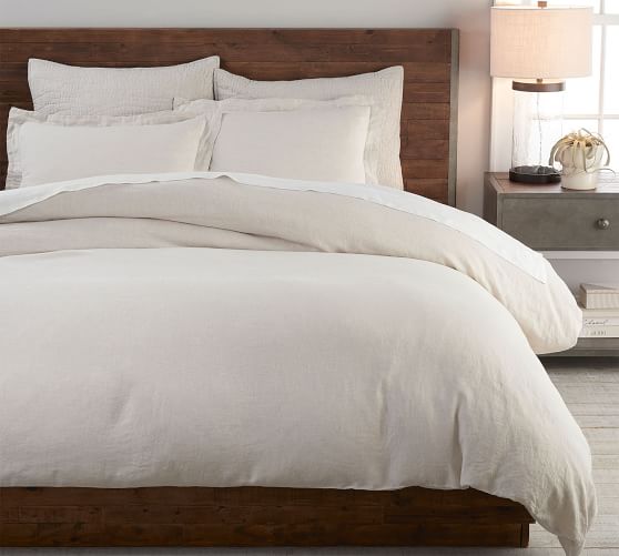 Belgian Flax Linen Duvet Cover Shams Flax Pottery Barn