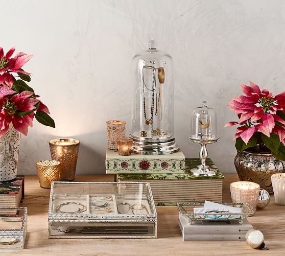 Glass Cloche Jewelry Storage Pottery Barn