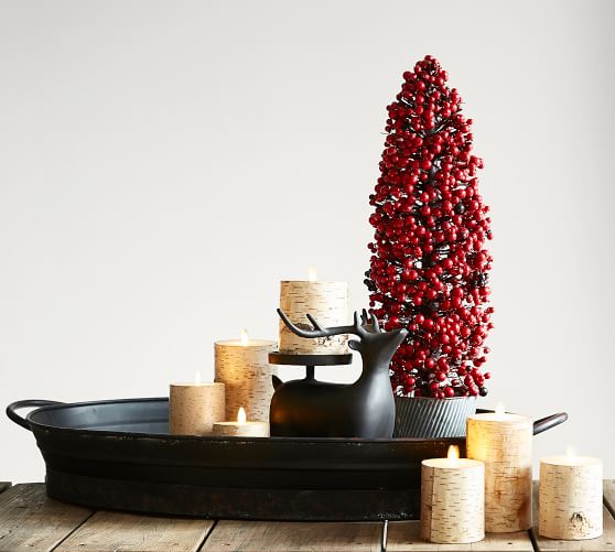 Nordic Reindeer Candle Holders Pottery Barn