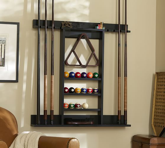 Cue Stick Wall Mount Storage Rack Pottery Barn