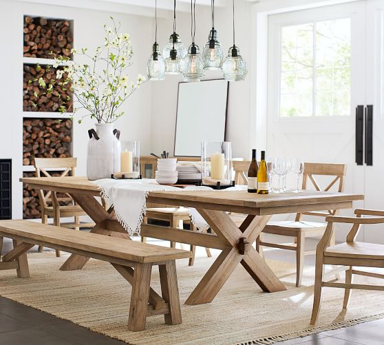 Toscana Dining Bench Pottery Barn