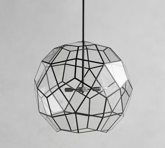 Oxford Faceted Glass Pendant Pottery Barn