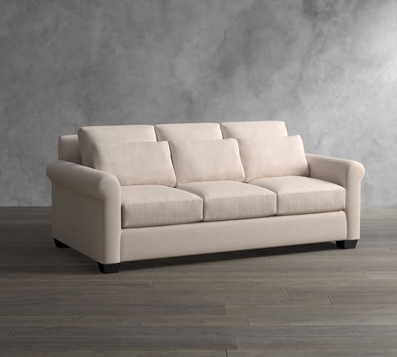 Roll Arm Loveseat 64 With Bench Cushion York Sofas Sectionals
