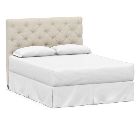Lorraine Tufted Upholstered Low Headboard California King Twill