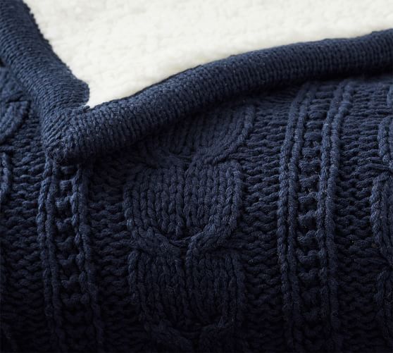 Cozy Cable Knit Throw Pottery Barn