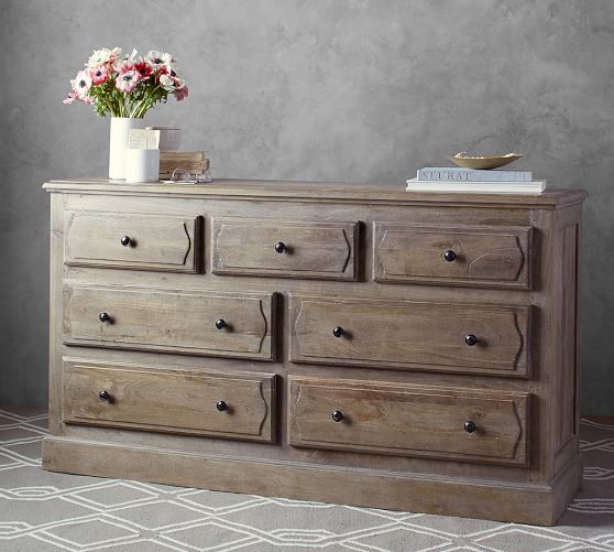 Linden 7 Drawer Extra Wide Dresser Pottery Barn