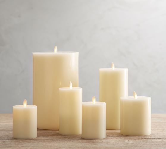 Premium Flicker Flameless Wax Candles Pottery Barn