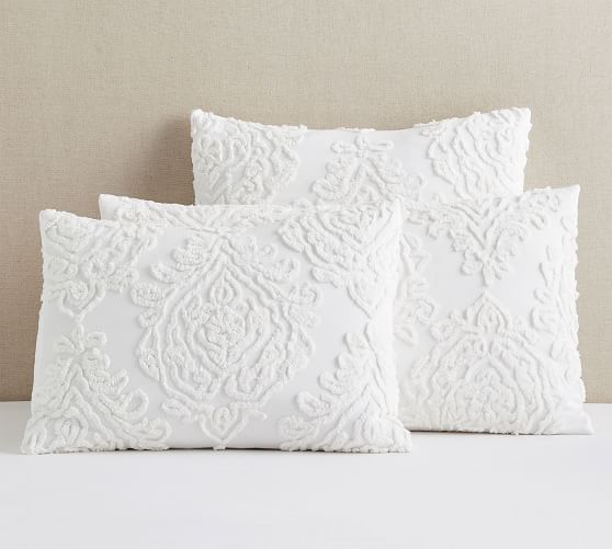Renee Candlewick Sateen Shams Pottery Barn