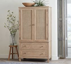 White Corner Computer Armoire Pottery Barn