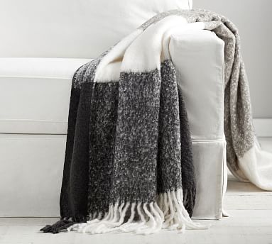 Benny Faux Mohair Throw