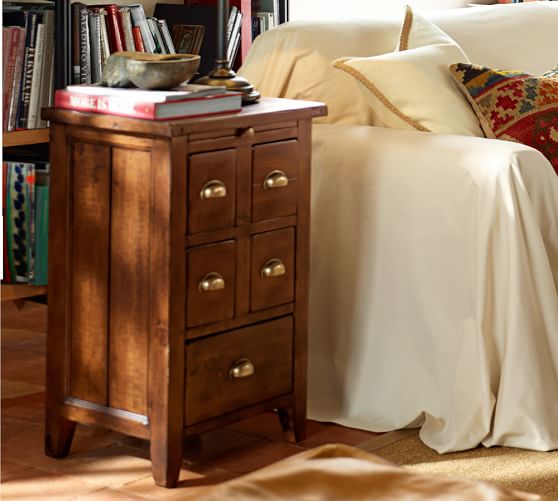 Camden Reclaimed Wood Side Table Pottery Barn