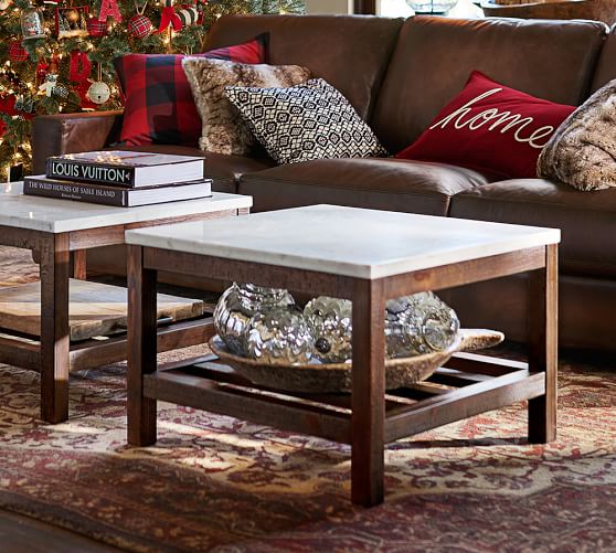 Connor Coffee Table Marble Pottery Barn