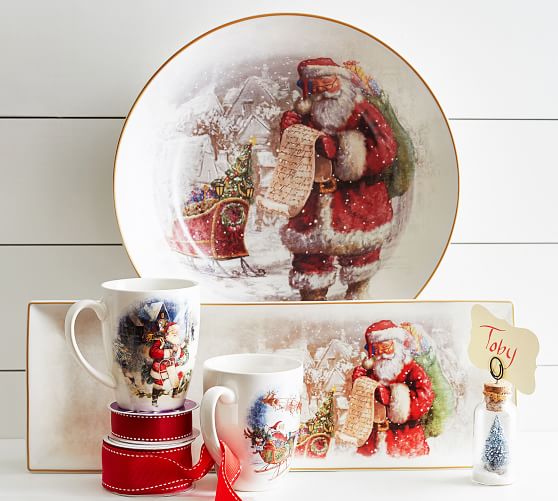 Nostalgic Santa Entertaining Collection Pottery Barn