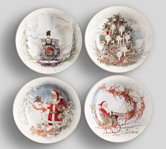 Nostalgic Christmas Dinnerware Collection Pottery Barn